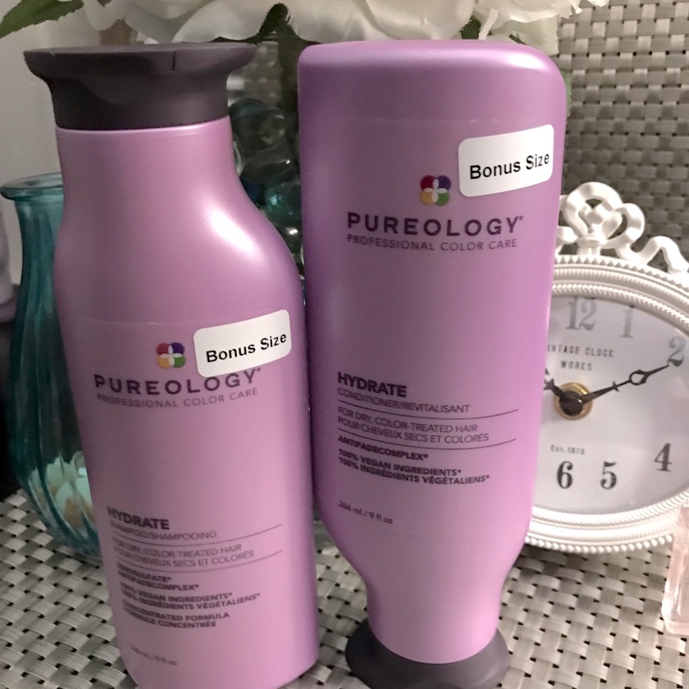 Pureology Hydrate Shampoo and Conditioner Duo pack 9 fl oz each - Picture 2 of 9